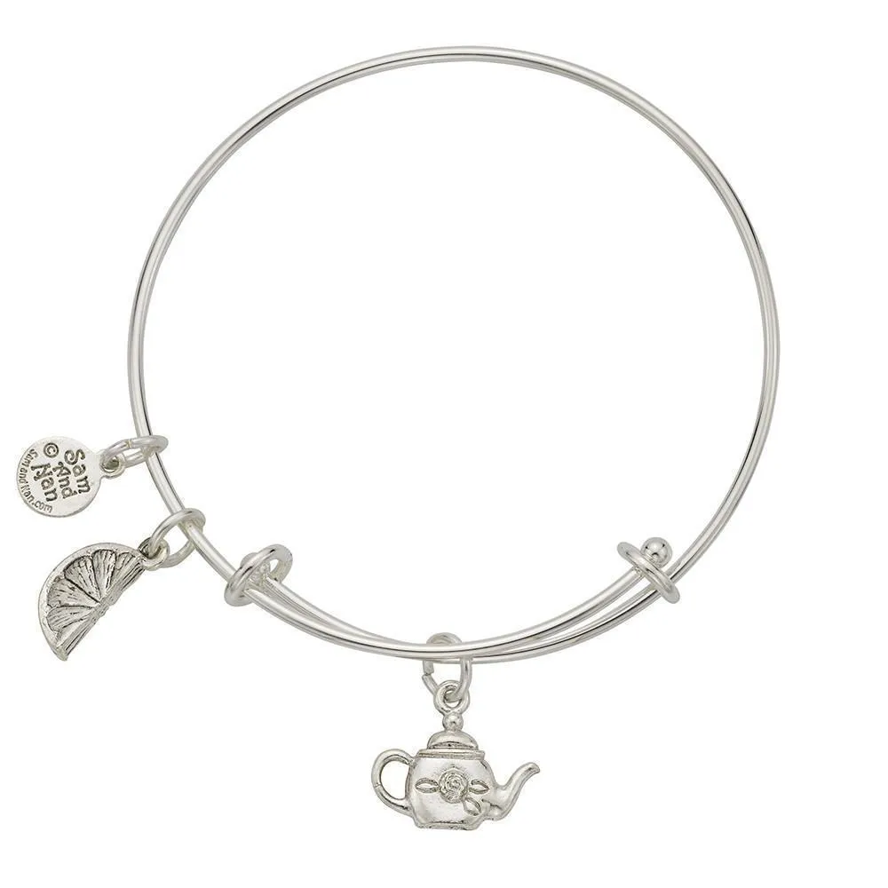 Teapot - Lemon Charm Bangle Bracelet