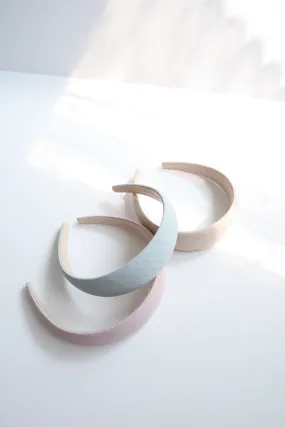 Textured Pastel Colored Fabric Plain Comfy Hairband