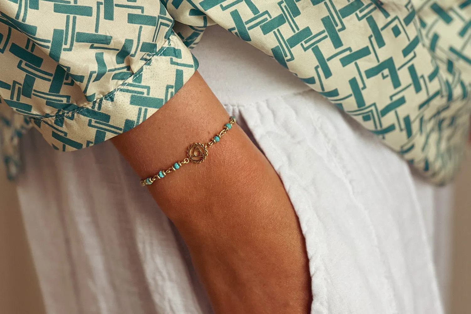 Throat Chakra Gemstone Bracelet