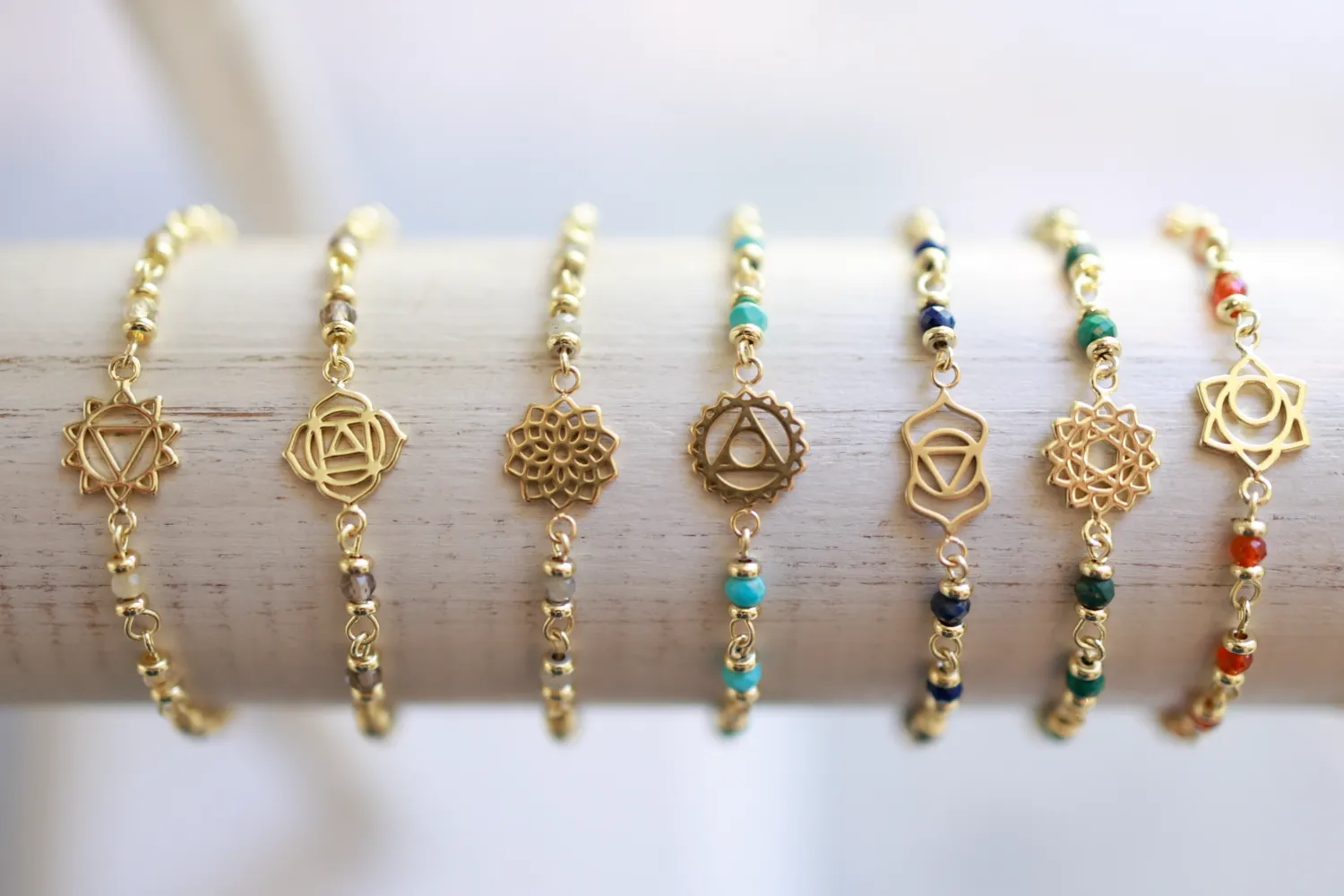 Throat Chakra Gemstone Bracelet