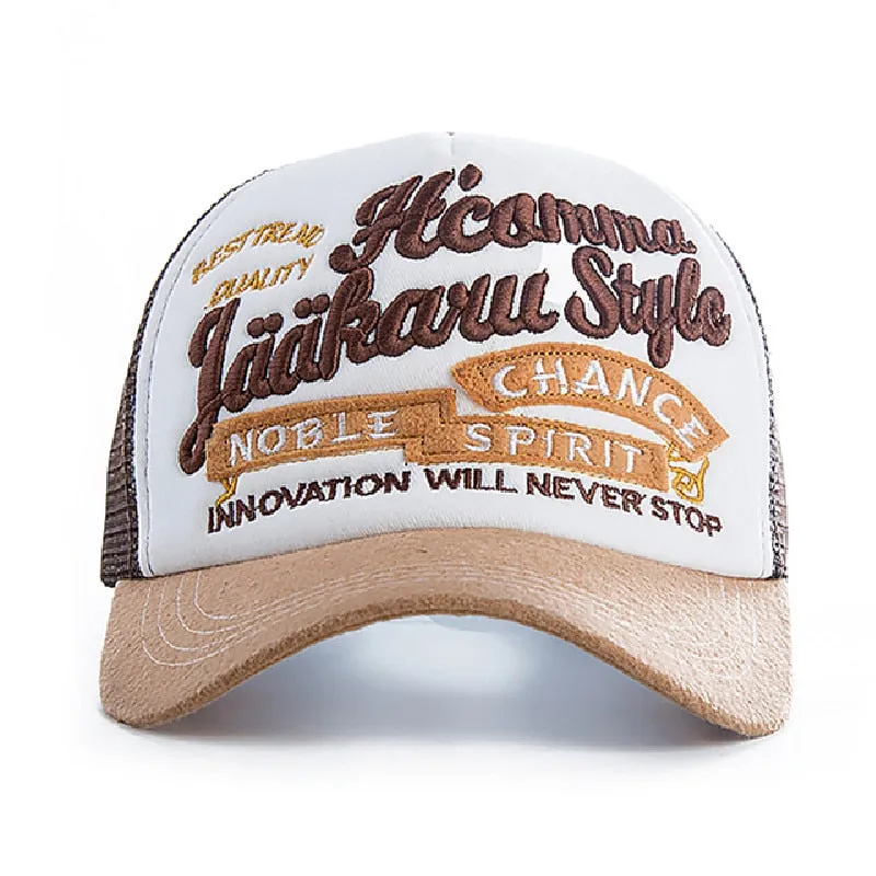 Trend Quality Baseball Cap Men And Women Spring Mesh Snapback Noble Spirit High-end Embroidery Summer Cotton Hat Cap
