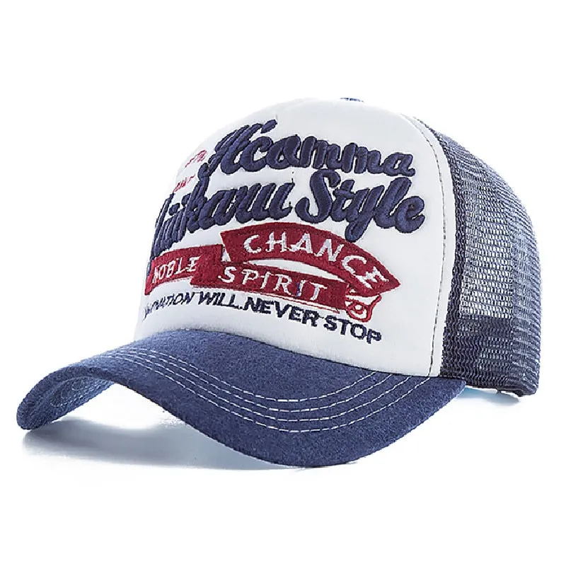 Trend Quality Baseball Cap Men And Women Spring Mesh Snapback Noble Spirit High-end Embroidery Summer Cotton Hat Cap