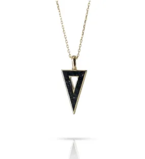 Triangle Gemstone Necklace