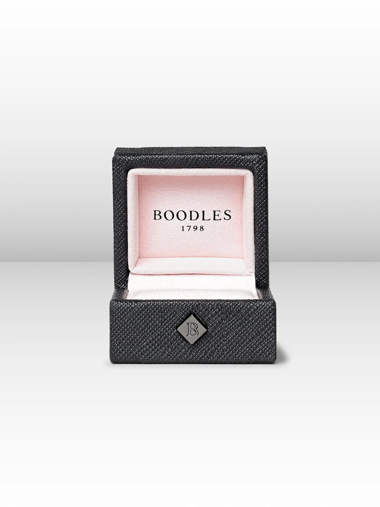 Trilogy Pear White and Pink Diamond Rose Gold Ring
