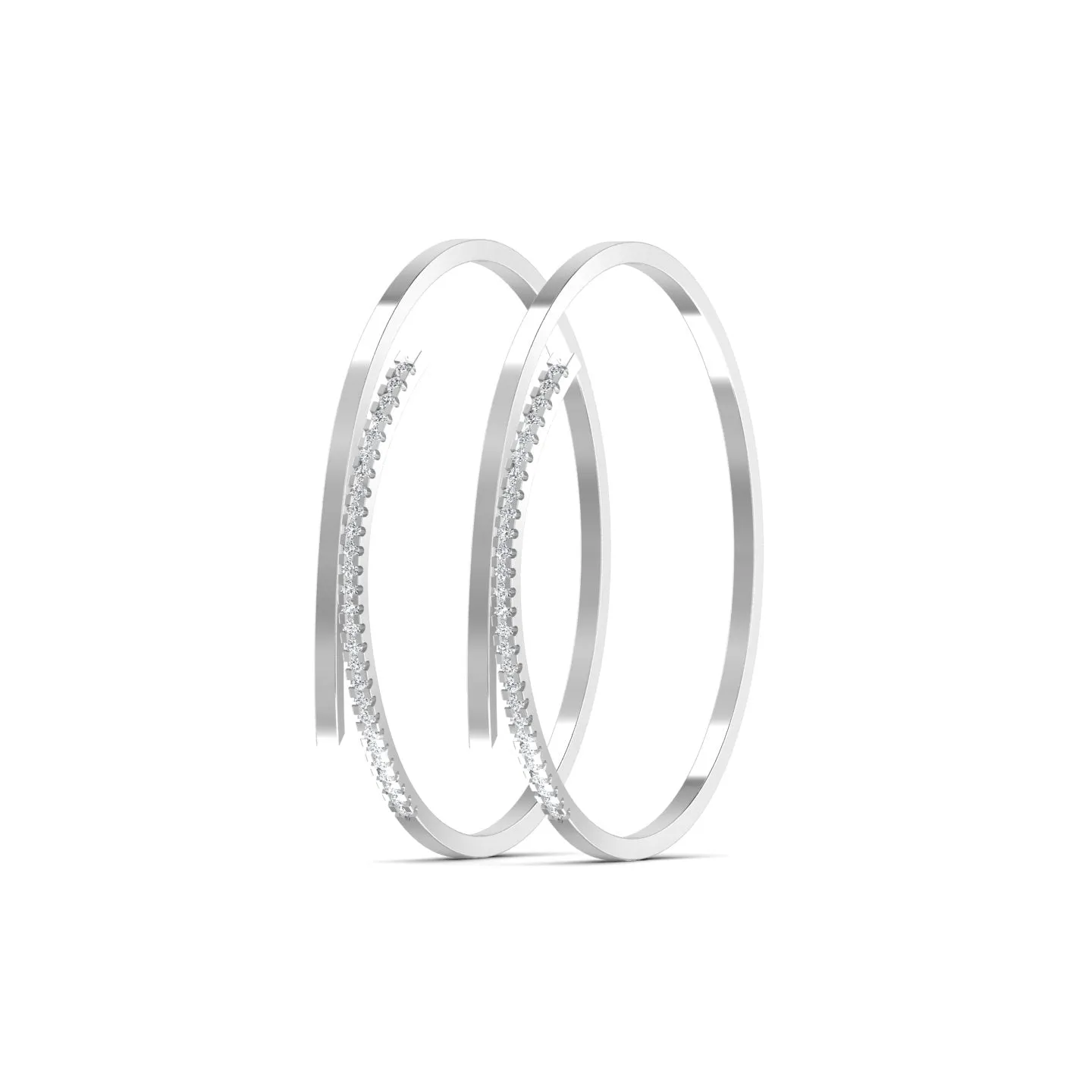Twisted Serenity Sterling Silver Bangle