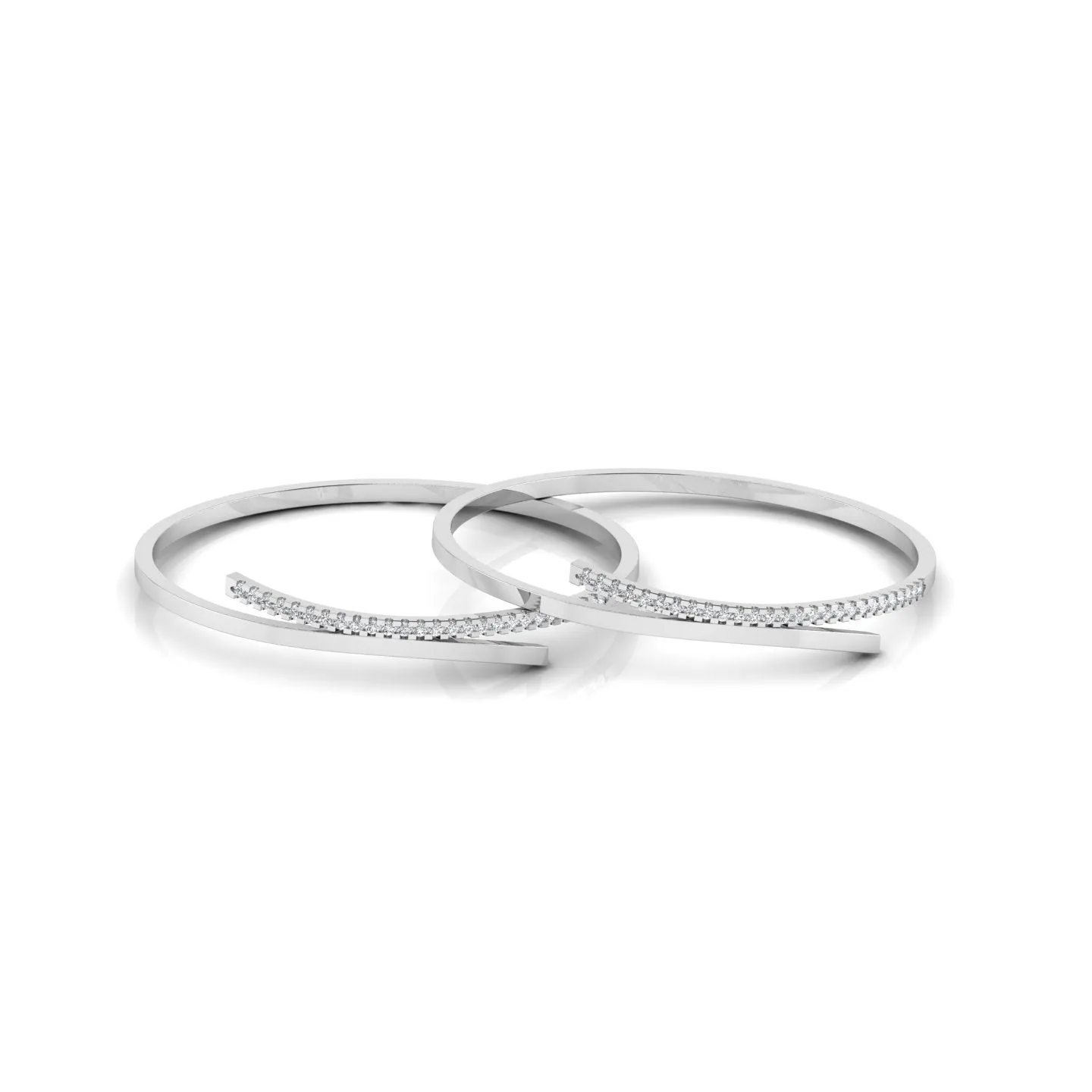 Twisted Serenity Sterling Silver Bangle