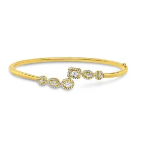 Uneek Bezel Bangle 14K Yellow Gold BR1014Y