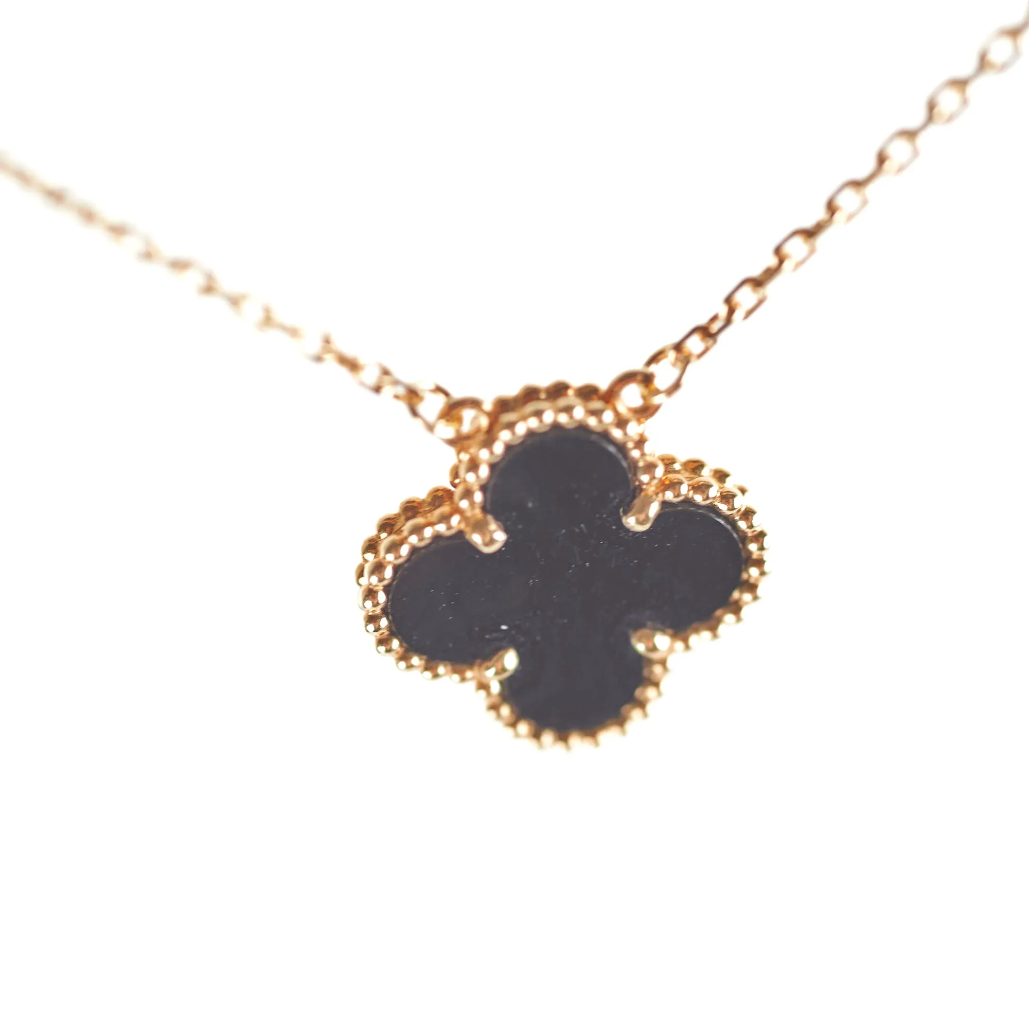 Van Cleef and Arpels VCA Onyx Necklace