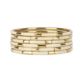 Veda Bangles - Set of 6 - Ivory