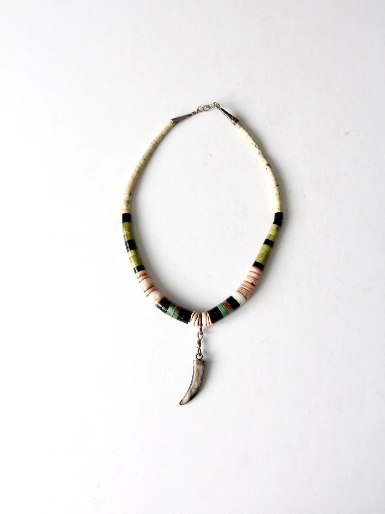 vintage 70s boho beaded necklace