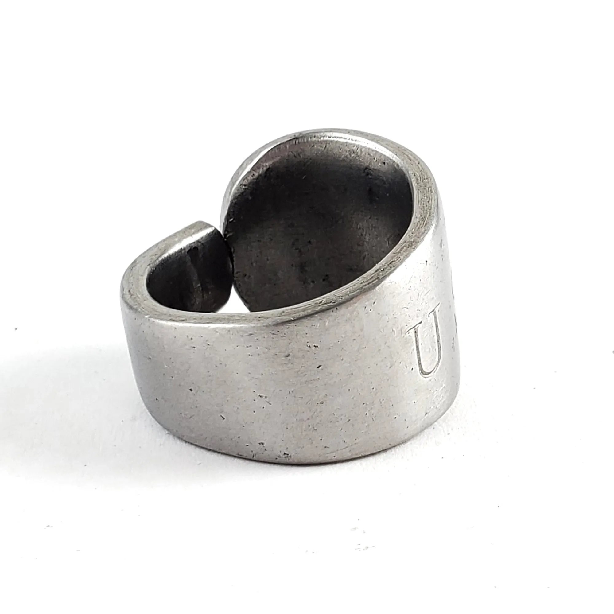 Vintage US Navy Stainless Steel Spoon Ring