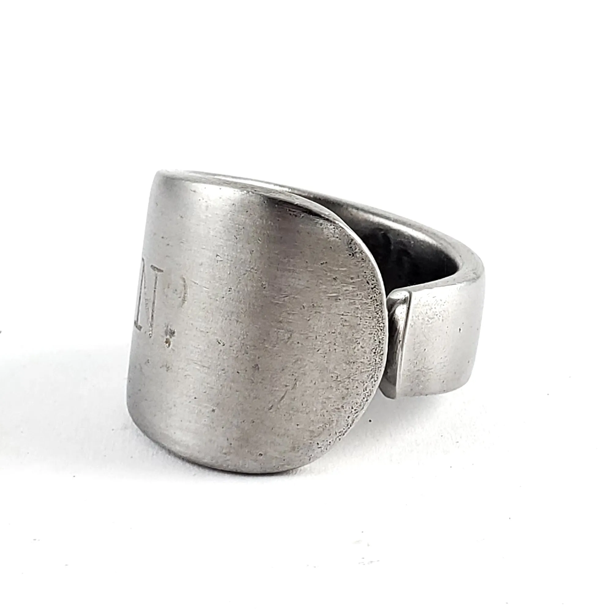Vintage US Navy Stainless Steel Spoon Ring