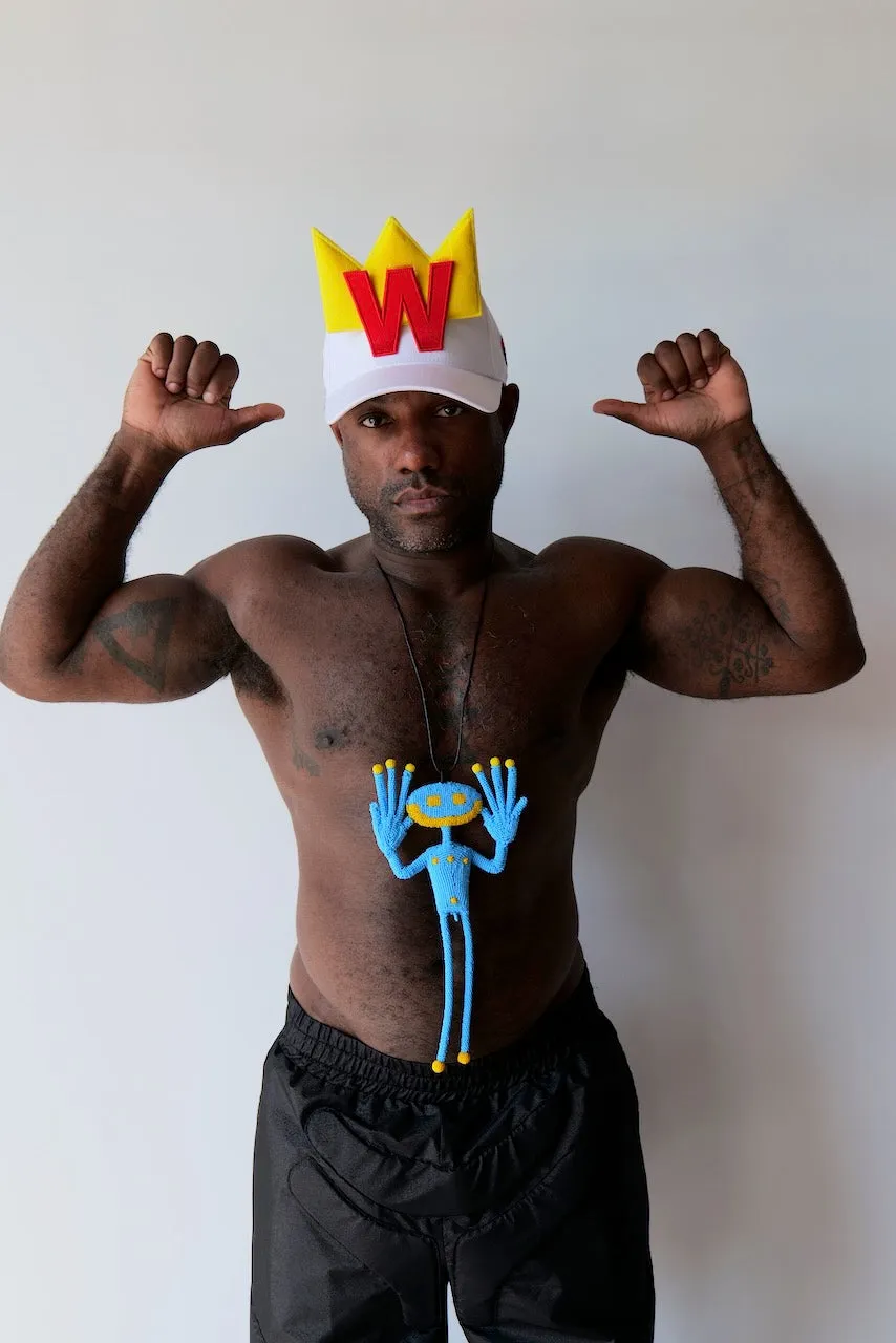 Walter Van Beirendonck Alien Friend Jewel Blue SS24