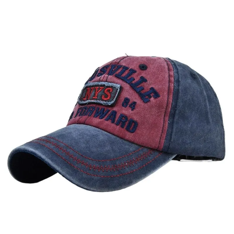 Washed Baseball Cap New Spring Sunhat Embroidered Letter Men Women Unisex-Teens Cotton Snapback Caps Fashion Vintage Hip Hop Hat