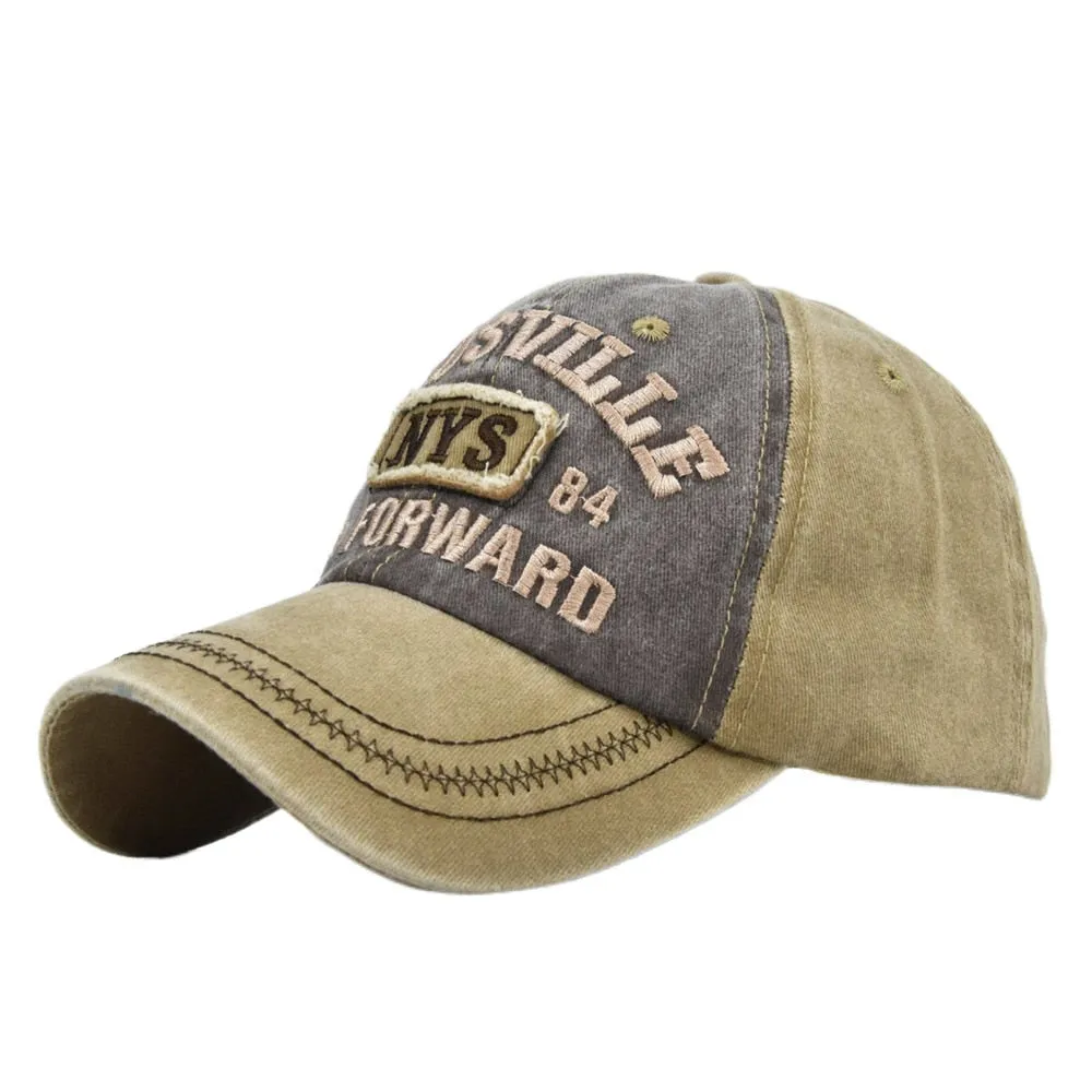 Washed Baseball Cap New Spring Sunhat Embroidered Letter Men Women Unisex-Teens Cotton Snapback Caps Fashion Vintage Hip Hop Hat